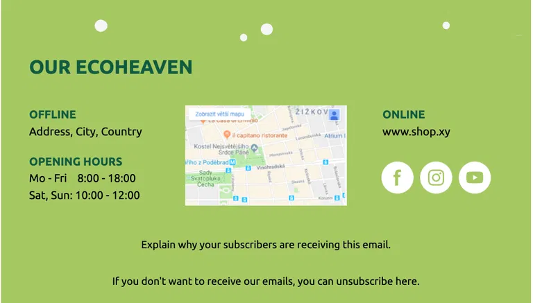 Email footer example