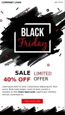 Black color template